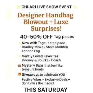 SALE STARTS NOW 🤑💯Designer Handbag Blowout Prices Have Been Dropped